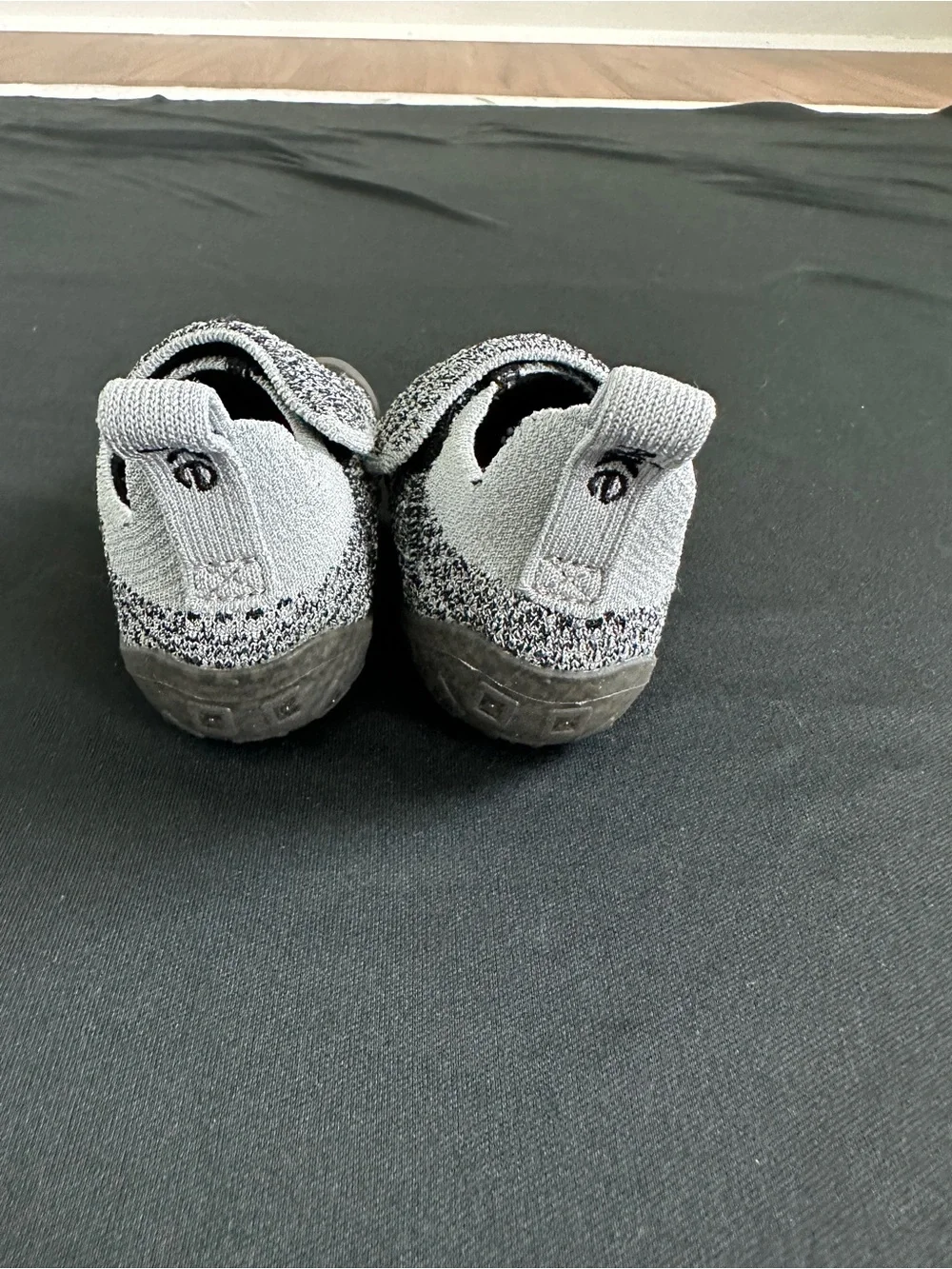 Nike Kids Slip-On Sneakers in Black and Gray